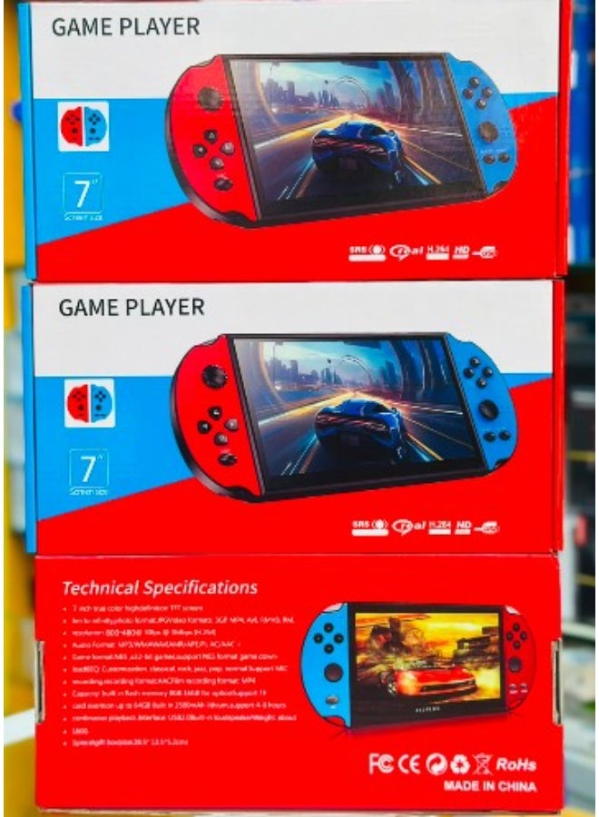Compare X12 Plus Handheld Retro Game Console 7Inch Display. at KSA Price