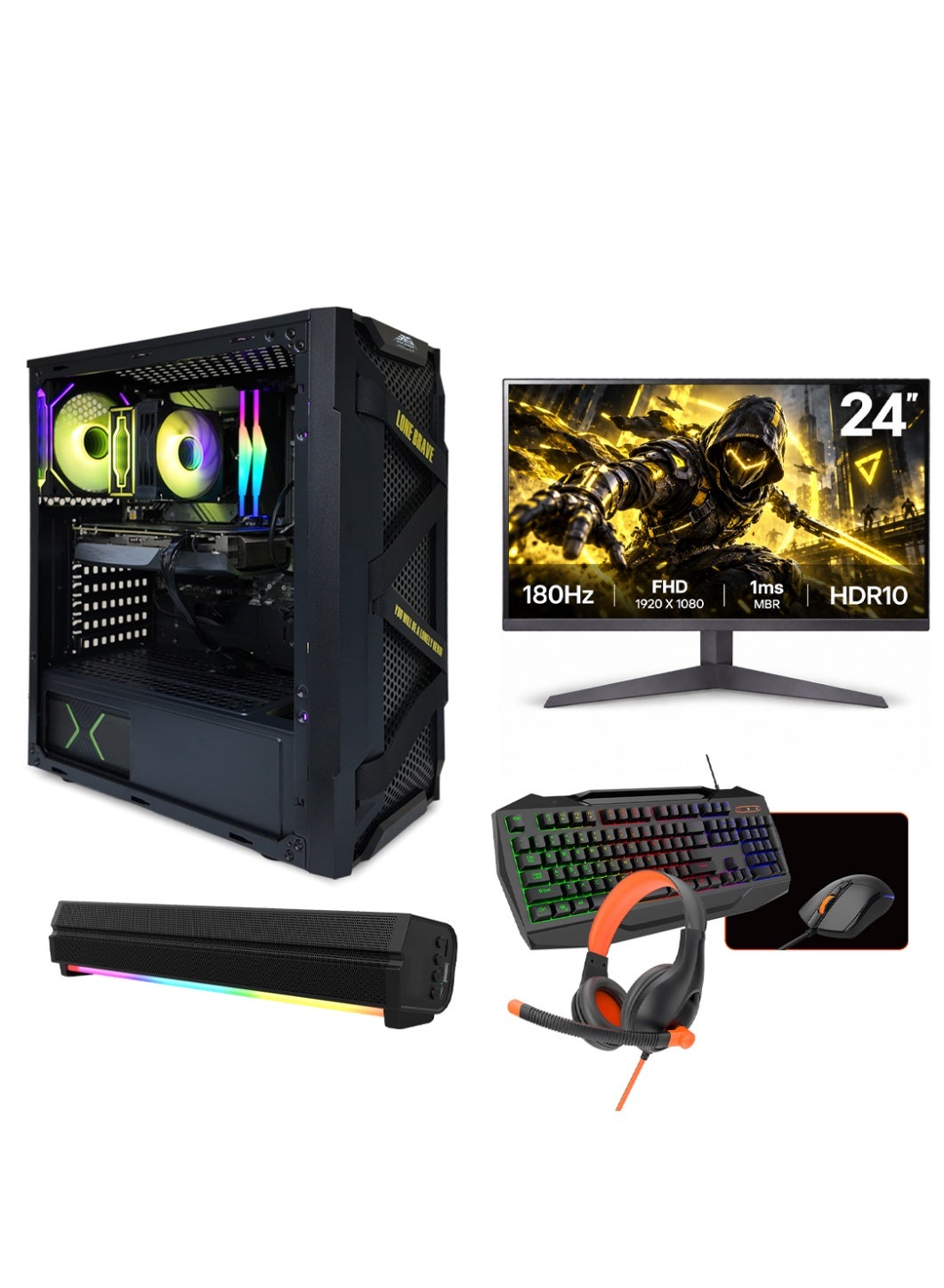 Gaming PC Bundle with Intel Core i5-14400F, NVIDIA…