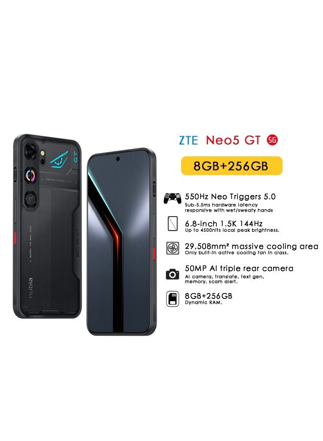 Compare Neo 5 GT Dual SIM Phantom Black 8GB+12GB RAM 256GB 5G  International Version at KSA Price