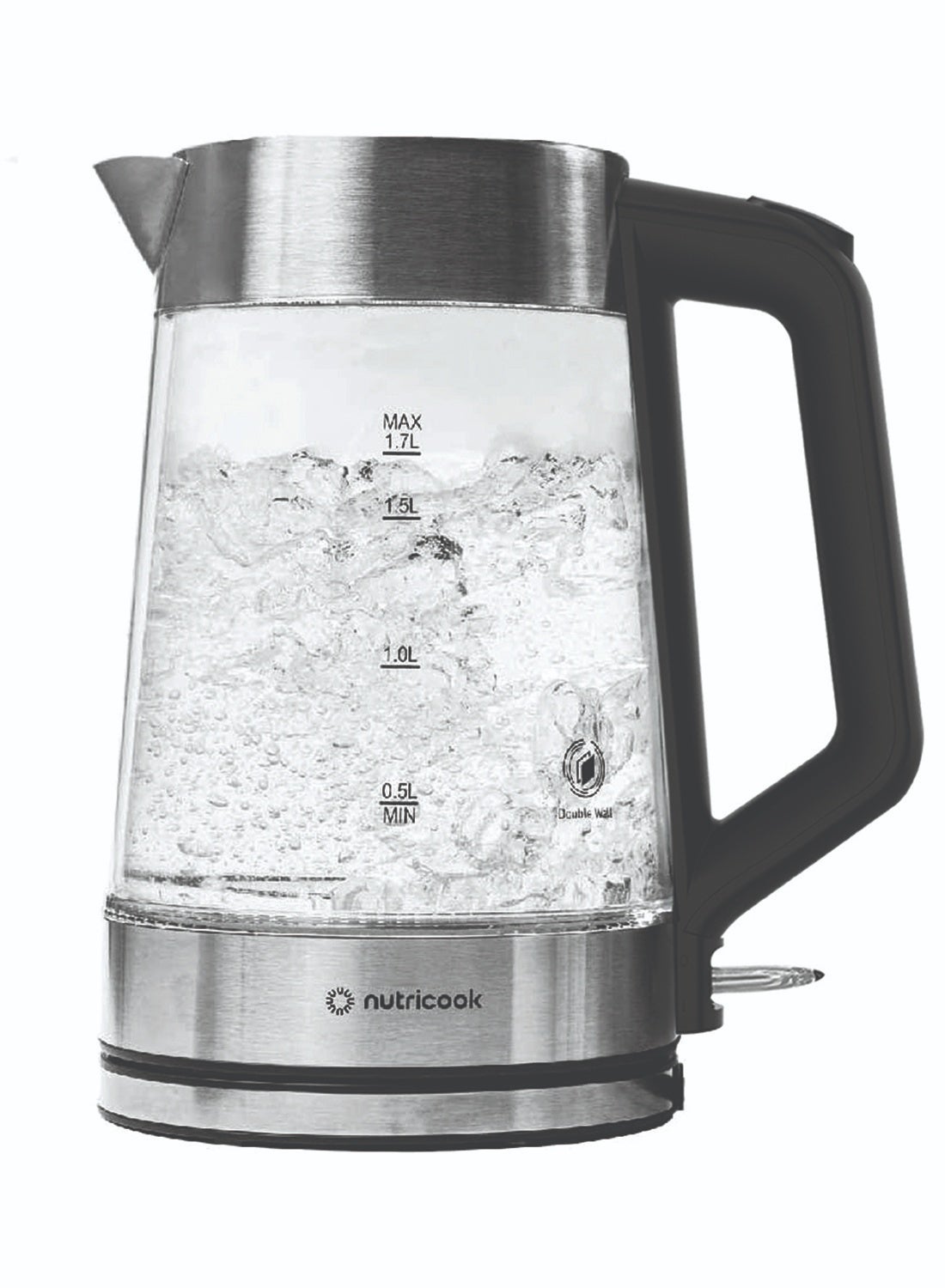 Compare nutricook Glass Kettle 2200W, 1.7L, Double Wall Cool Touch Exterior, Auto Shut Off, Boil Dry Protection, LED Indicator, 360° SwivelBbase, Power Cord Storage, 2 Year Warranty 1.7 L 2200 W NCGK100 clear 1.7 L 2200 W NCGK100 clear at KSA Price