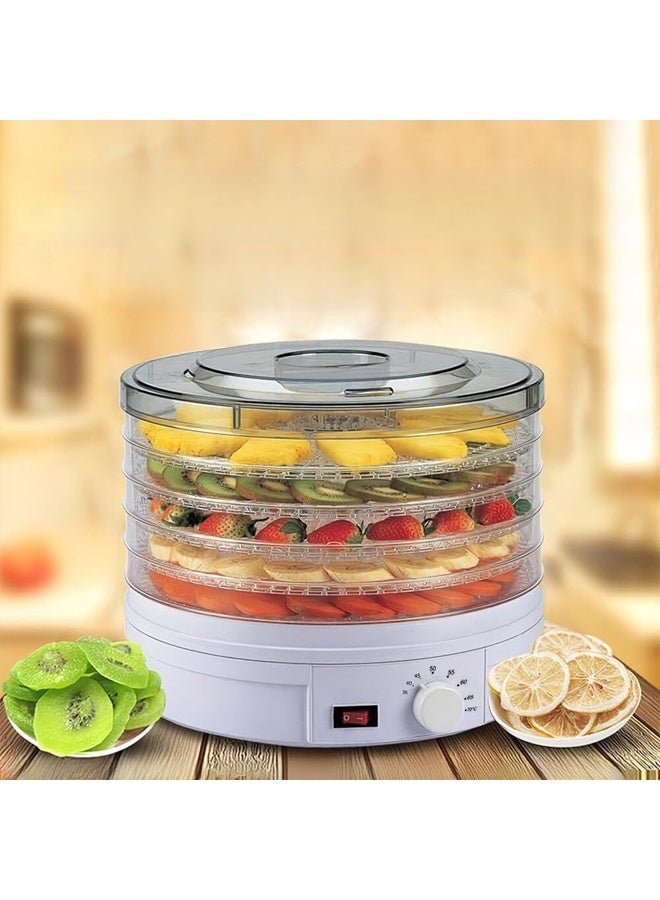 Compare Electric Food Dehydrator Machine, 5 Tier Adjustable Temperature Control MultiFuntional Dryer,Electric Food Preserver Machine with Powerful Drying Capacity?for Fruits, Veggies, Meats & Dog Treats at KSA Price