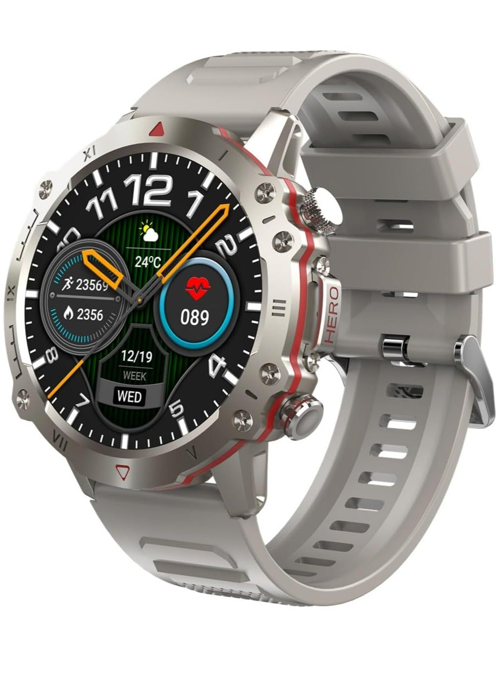 Compare 1.39 Smartwatch for Men Women, 110+ Sport Modes, Fitness Tracker with Heart Rate SpO2 Monitor, IP67 Waterproof Outdoor Sports Watch for Android iPhone Phones at KSA Price