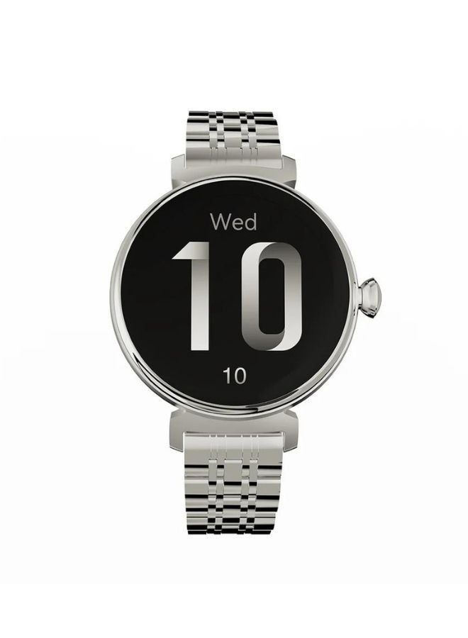 Compare Aura Smart Watch for Women’s with 1.04 Inch AMOLED Screen, Silver at KSA Price