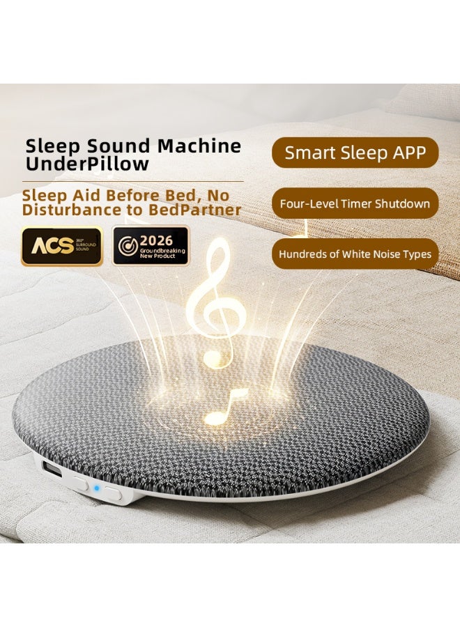 Compare Ultrathin Sleep Speaker – Bluetooth Sleep Speaker – Mini Bluetooth speaker with sleepaiding white noise, TF card slot, highfidelity sound quality, bedside music player, no headphones required, suitable for side sleepers, black at KSA Price