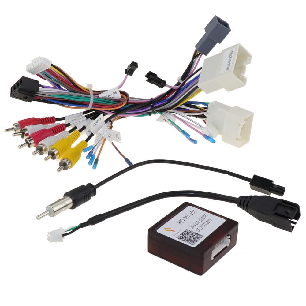 Bestycar 16pin Car Stereo Wiring Harness Adapter…