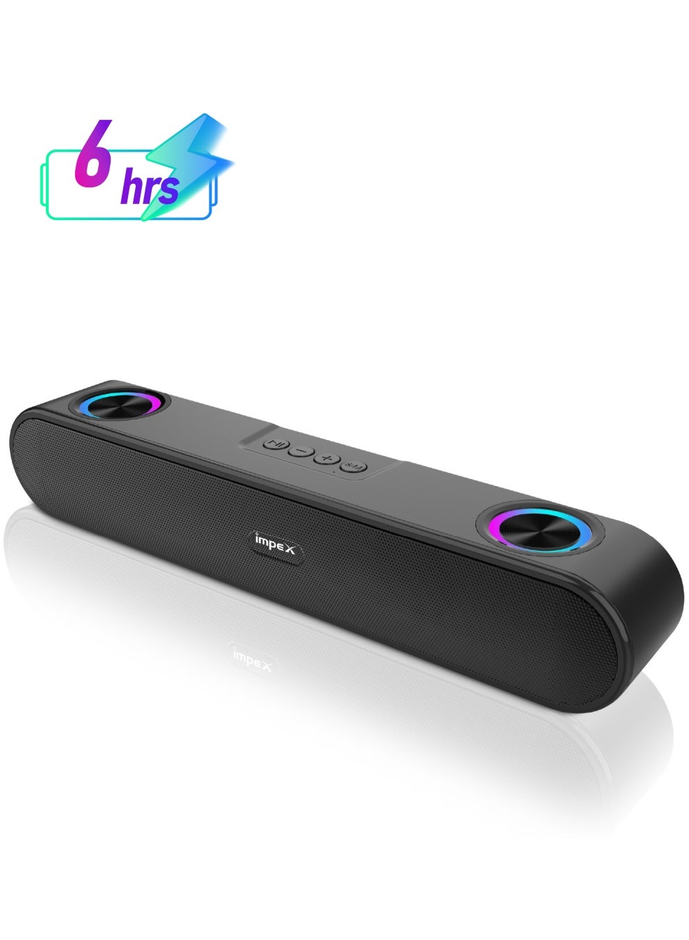 Compare Bluetooth Speaker with 1600W PMPO, 2000mAh Battery, Bluetooth 5.3, RGB Lights, Dual Passive Radiators, USBTFAUXFMTWSHandFree, Type C Charging, ABS Metal Body  BTS 2012 Black at KSA Price