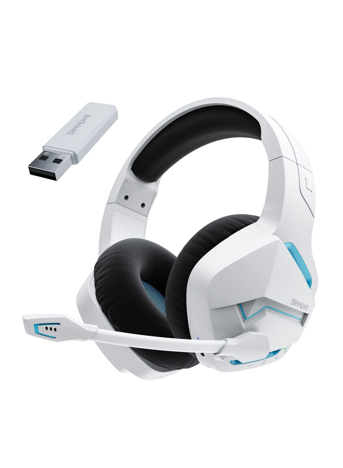 BW01 2.4G/Bluetooth Wireless Gaming Headset With Microphone…