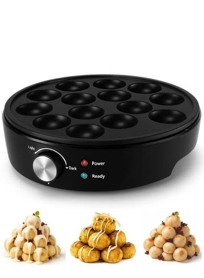 Dutch Mini Pancake & Takoyaki Maker 1000W – Electric…