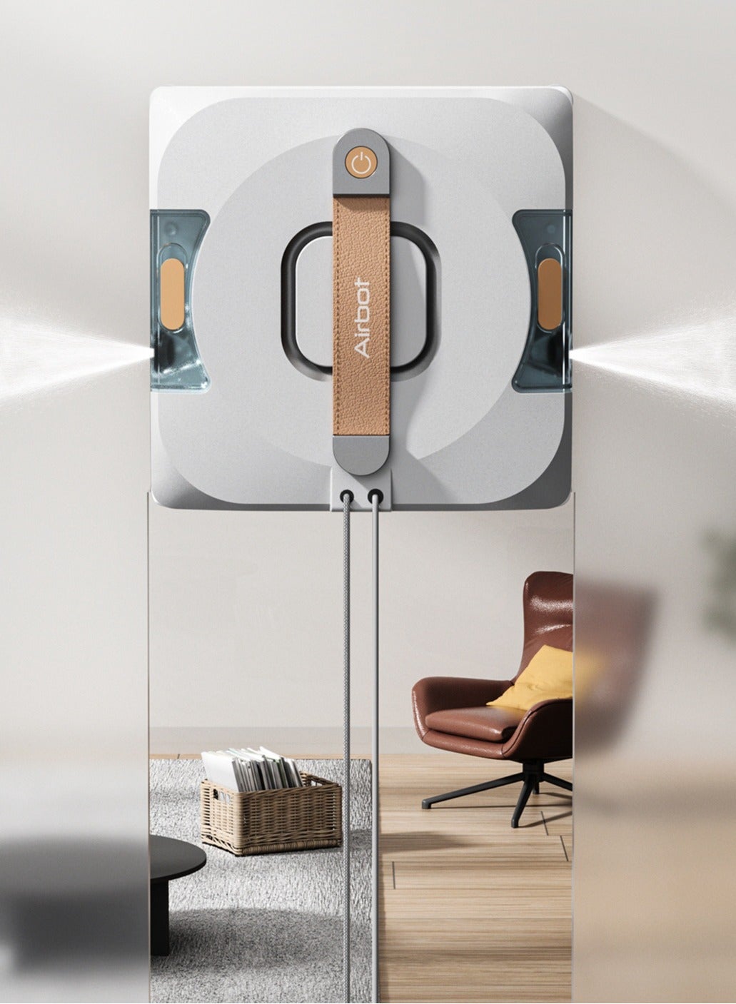 Compare Airbot W3 Window Cleaning Robot  Dual Nozzles with Ultrasonic Spray,Intelligent Path Planning,11000Pa Suction Power,Edge Detection Technology,UPS 20min,4 Cleaning Modes,MiHome Control Mijia Ecosystem at KSA Price