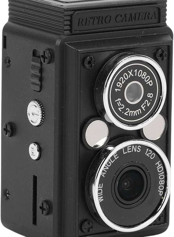 Compare Diyeeni Retro Digital Camera 1080P HD Video 12MP Photos Twin Lens Black Portable Travel Camera at KSA Price