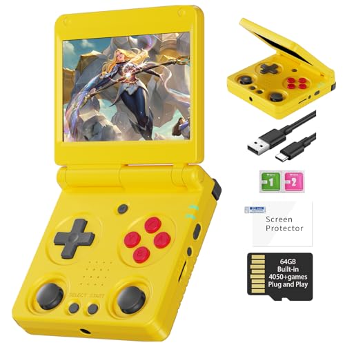 Compare RG34XXSP Retro Handheld Game Console Linux 34 IPS Screen 720480 Builtin 64G TF Card 5000 Games RG 34XXSP Portable Gaming Console 3300mAh Battery Support 5G WiFi Bluetooth TV Output Yellow at KSA Price