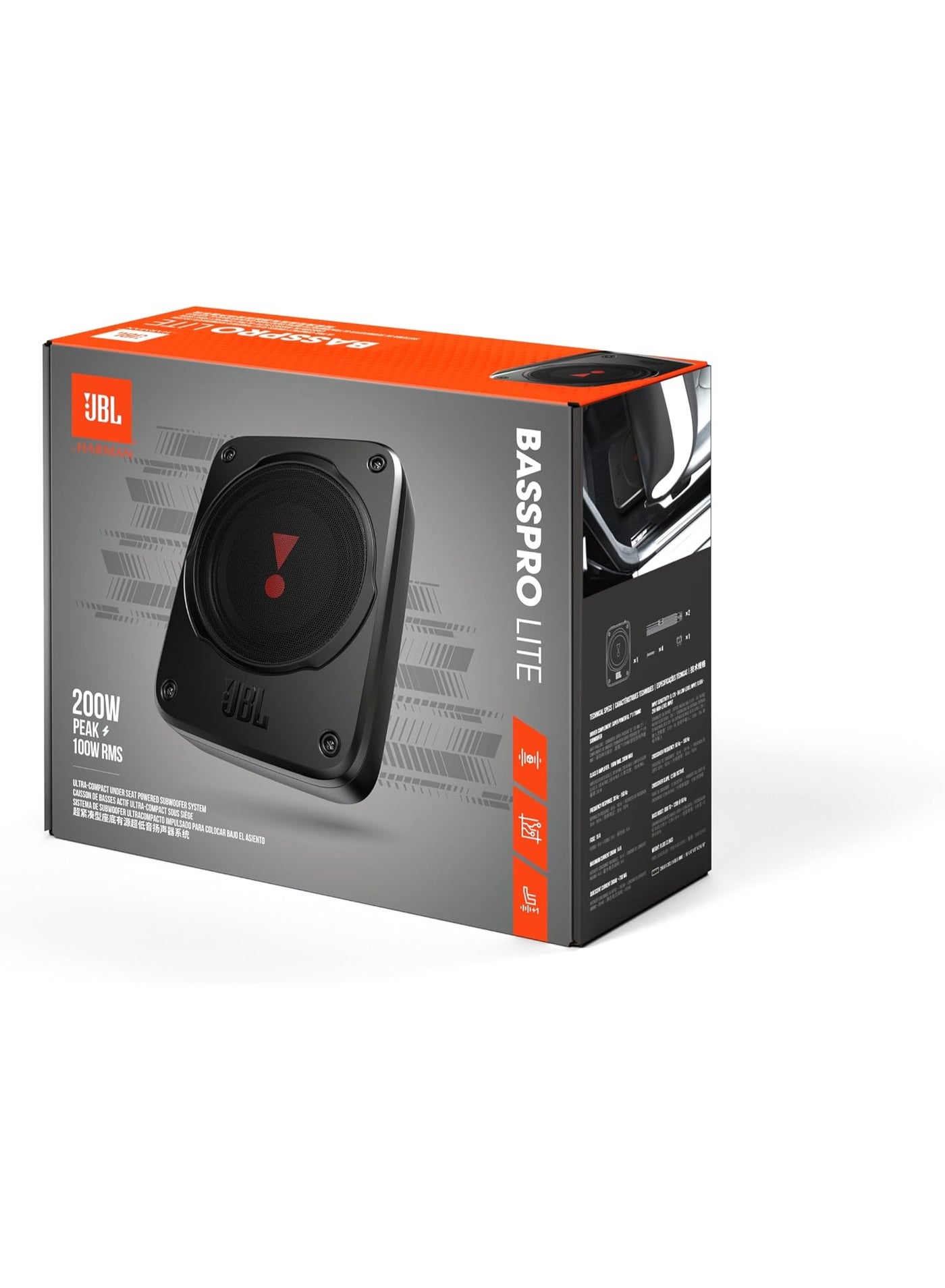 JBL BassPro Lite: Ultra Compact Underseat Subwoofer…