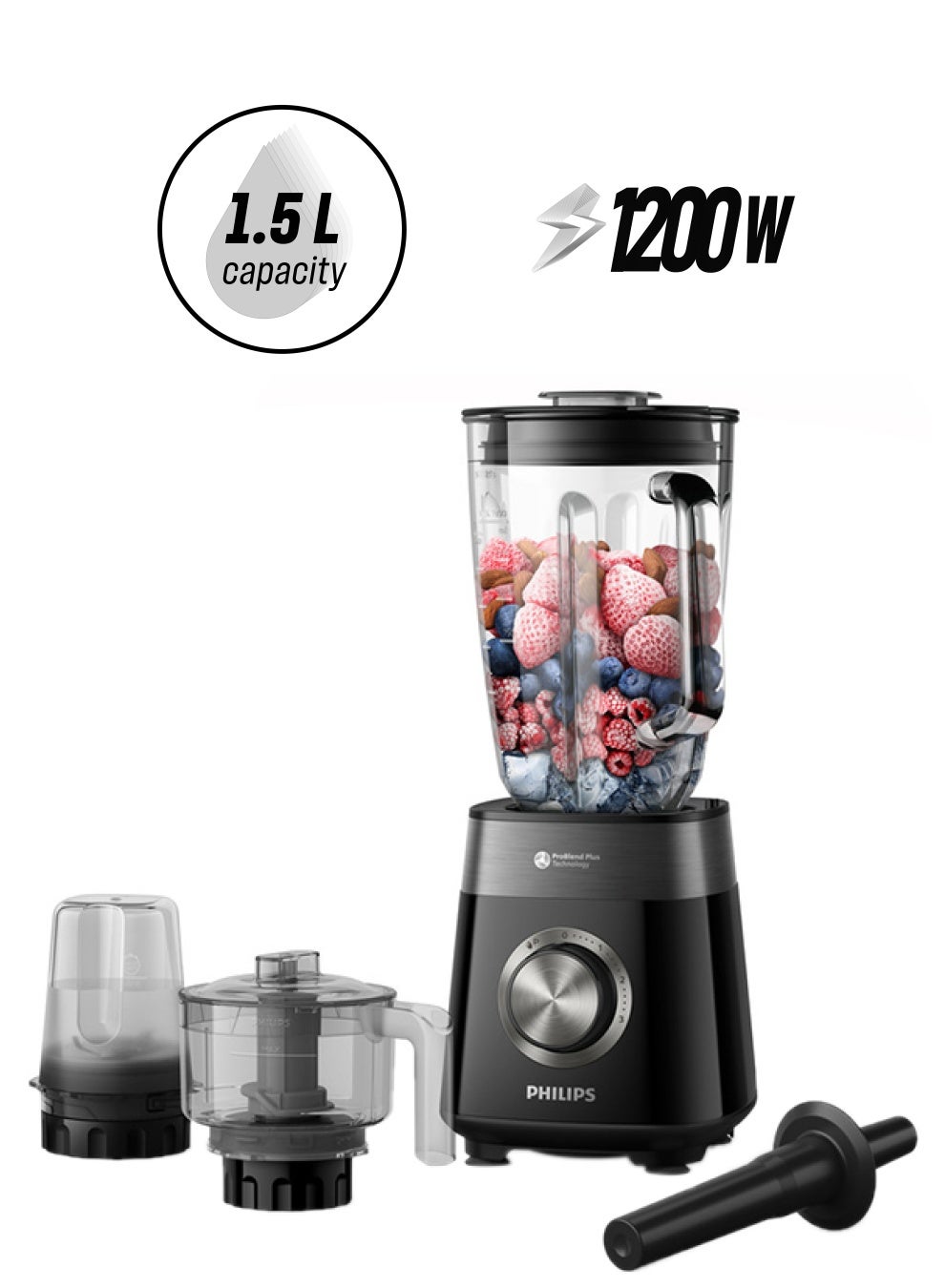 Compare 5000 Series Blender 1.5 L 1200 W HR303300 Black at KSA Price