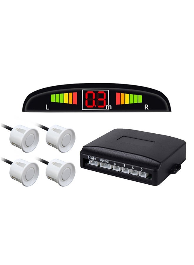 Compare Premium Quality 4 Parking Sensors Car Reverse Backup Radar System With LCD Display at KSA Price