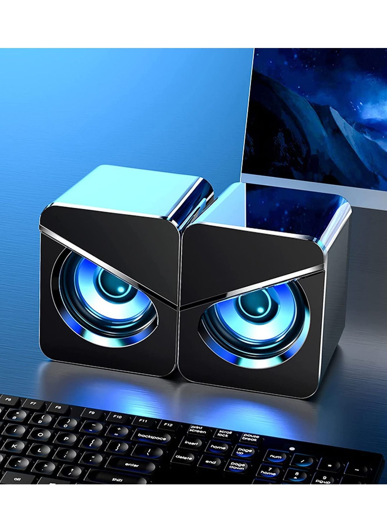 Computer Speakers Fashion Desktop Wired USB Powered…