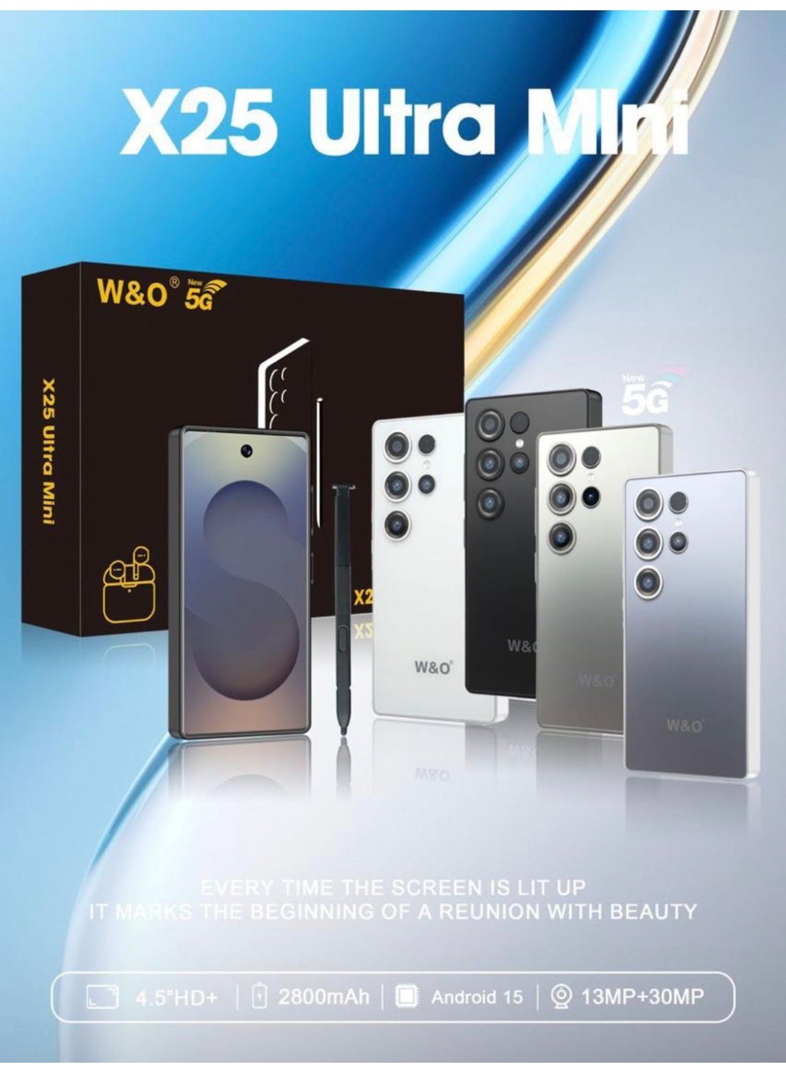 X25 ULTRA Mini Mobile Phone Android Quad Core Mobile…
