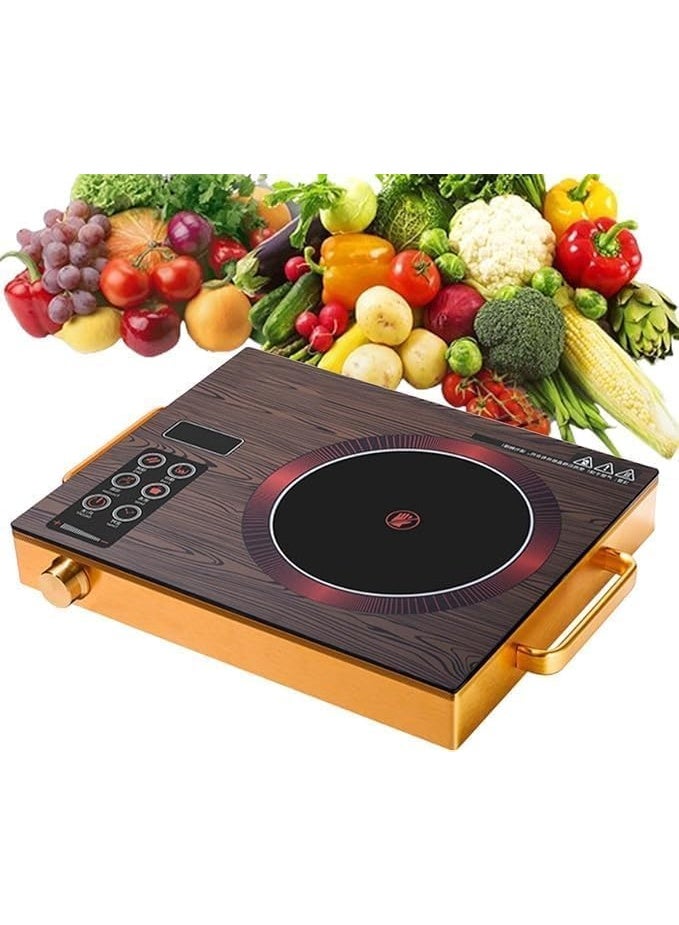 Compare Silver crest 3500W Portable Infrared Electric Stove with Digital Timer, LED Touch Screen, AntiScald Handle Design Gold at KSA Price