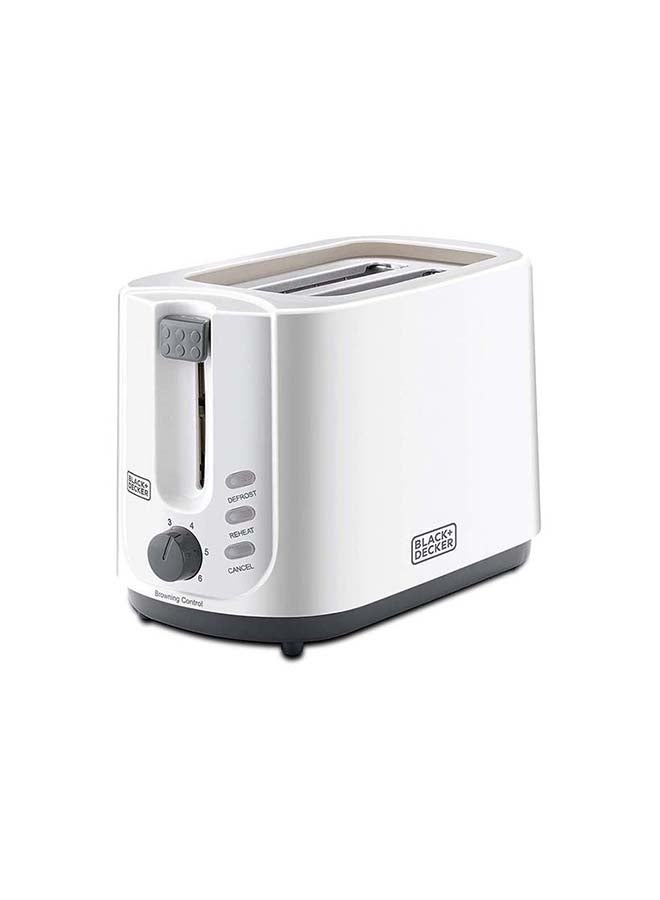 Compare 2Slice Cool Touch Bread Toaster, Adjustable Browning Control, DefrostReheatCancel Functions, Removable Crumb Tray, Cord Wrap, Sleek and Compact, 2 Slices 750 W ET125B5 WhiteGrey at KSA Price