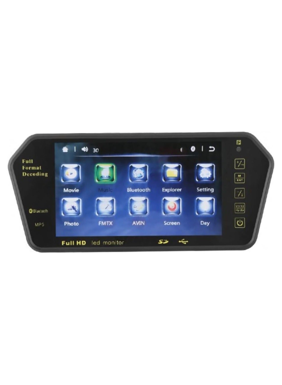 7 Inch HD Mirror Full Touch Screen Rearview…