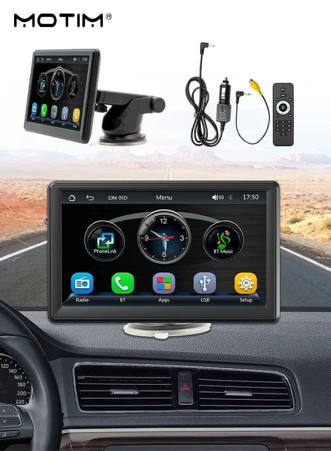 Compare 7 Inch Wireless CarPlay Screen, Supports Apple CarPlay & Android Car Stereo, HD Touch Screen Car MP5 Player Car Audio With AHD function  WiFi, Bluetooth, FM, Simplified Access to Apps, Music, and Navigation While  at KSA Price