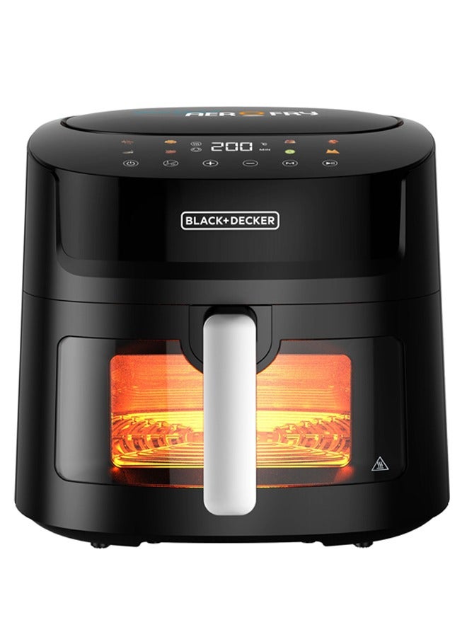 Compare 8In1 Digital Air Fryer With Window, 7.2L Large Capacity, 1800W, Rapid Air Technology, LED Touch Display, Dehydrate Function, Dishwasher Safe Basket, CoolTouch Handle 7.2 L 1800 W AF7210B5 Black at KSA Price
