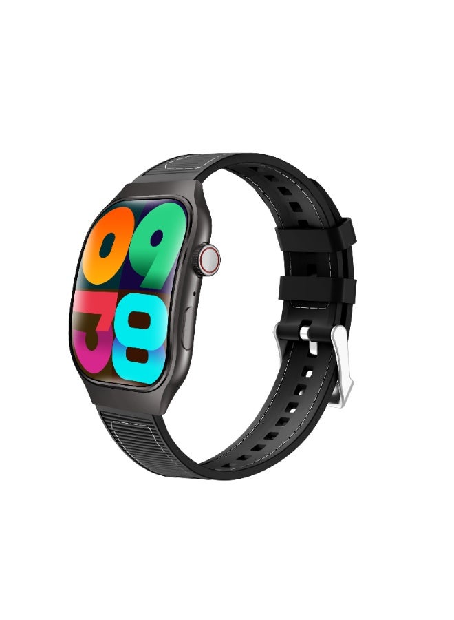 Compare 2.01Inch UltraThin Smartwatch with Call & Text Alerts Music Control, Fitness Tracker, Pedometer, Sedentary Reminder, Compatible with Android & for iPhone, Full Touch Curved Screen, Alloy Case Black at KSA Price