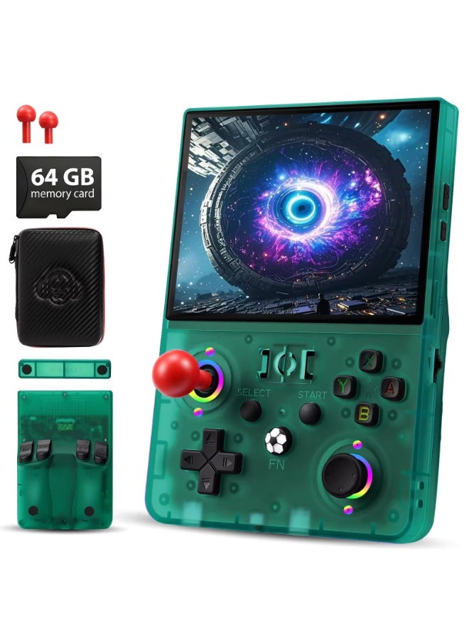 Compare R36MAX 2 Retro Portable Handheld Game Console 4.5 Inch IPS Display Linux Gaming System 64GB Storage BuiltIn Classic Games Pocket Video Game Player Rechargeable Battery Green at KSA Price