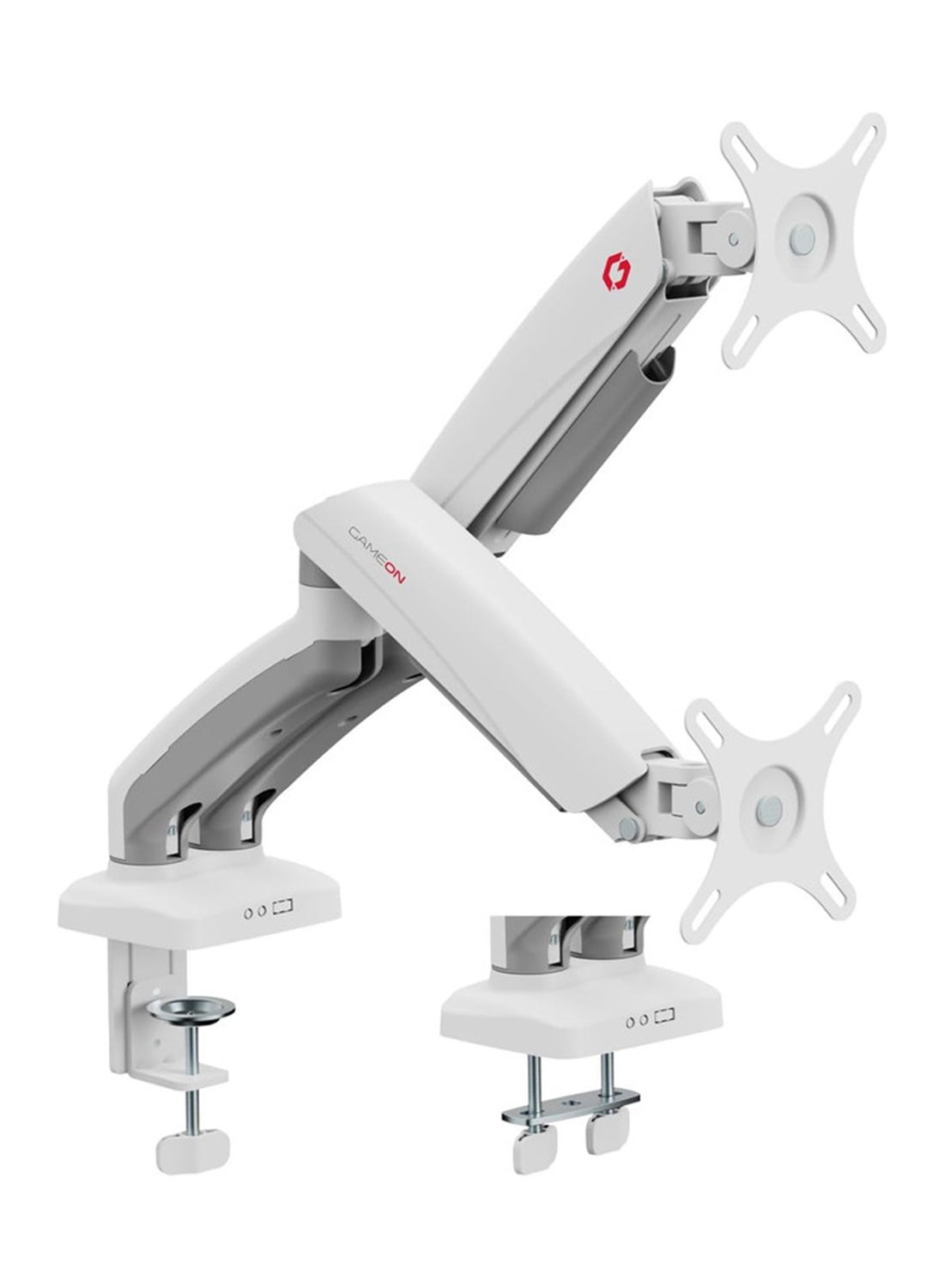 Compare GO5450 Dual Monitor Arm for Gaming and Office Use, Supports 17  32” Flat and Curved Screens, Each Arm Up to 29 KG, Toolless Tilt, Swivel, 360° Rotation, Builtin Cable Management White at KSA Price