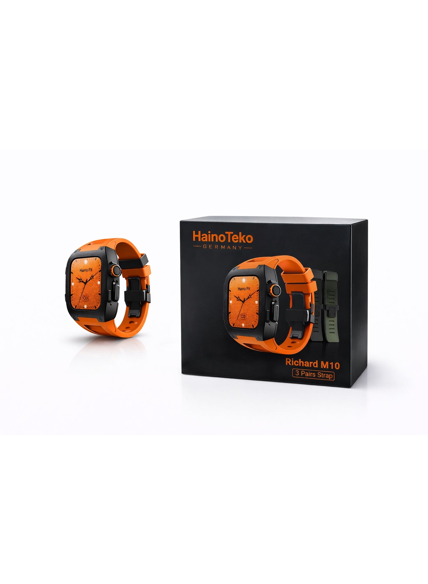 HainoTeko Richard M10 Smart Watch with 3 Strap Sets…