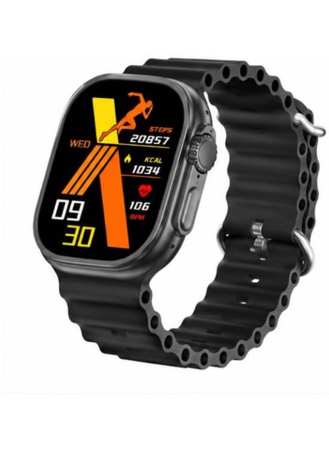 Compare KEQIWEAR KW63 Ultra 3 Smart Watch 2in1 – Bluetooth Calling, Voice Assistant, Sports Modes, Heart Rate Monitoring, Weather, Music Control & Notifications, Compatible with Android & iOS at KSA Price