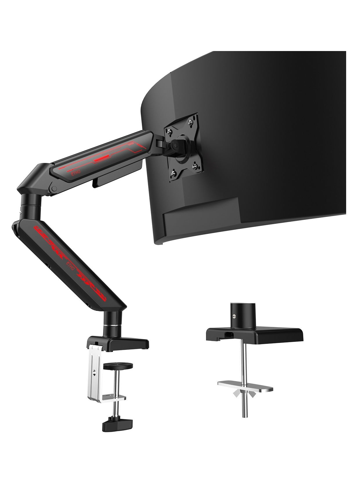 ETHU Single Monitor Arm, Adjustable Gas Spring…