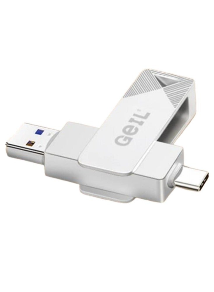 GEIL 256GB Dual USB Flash Drive – Type-C & USB 3.0…