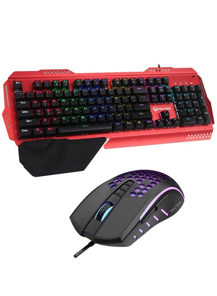 Meetion Full Key Anti-ghosting Metal Mechanical…