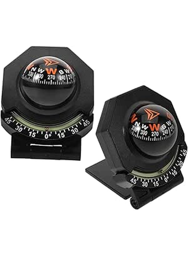 Compare 2 Pcs Car Dashboard Compass with Inclinometer High Precision Compass for Vehicles and Boats Easy to Install Directional Guidance Tool at KSA Price