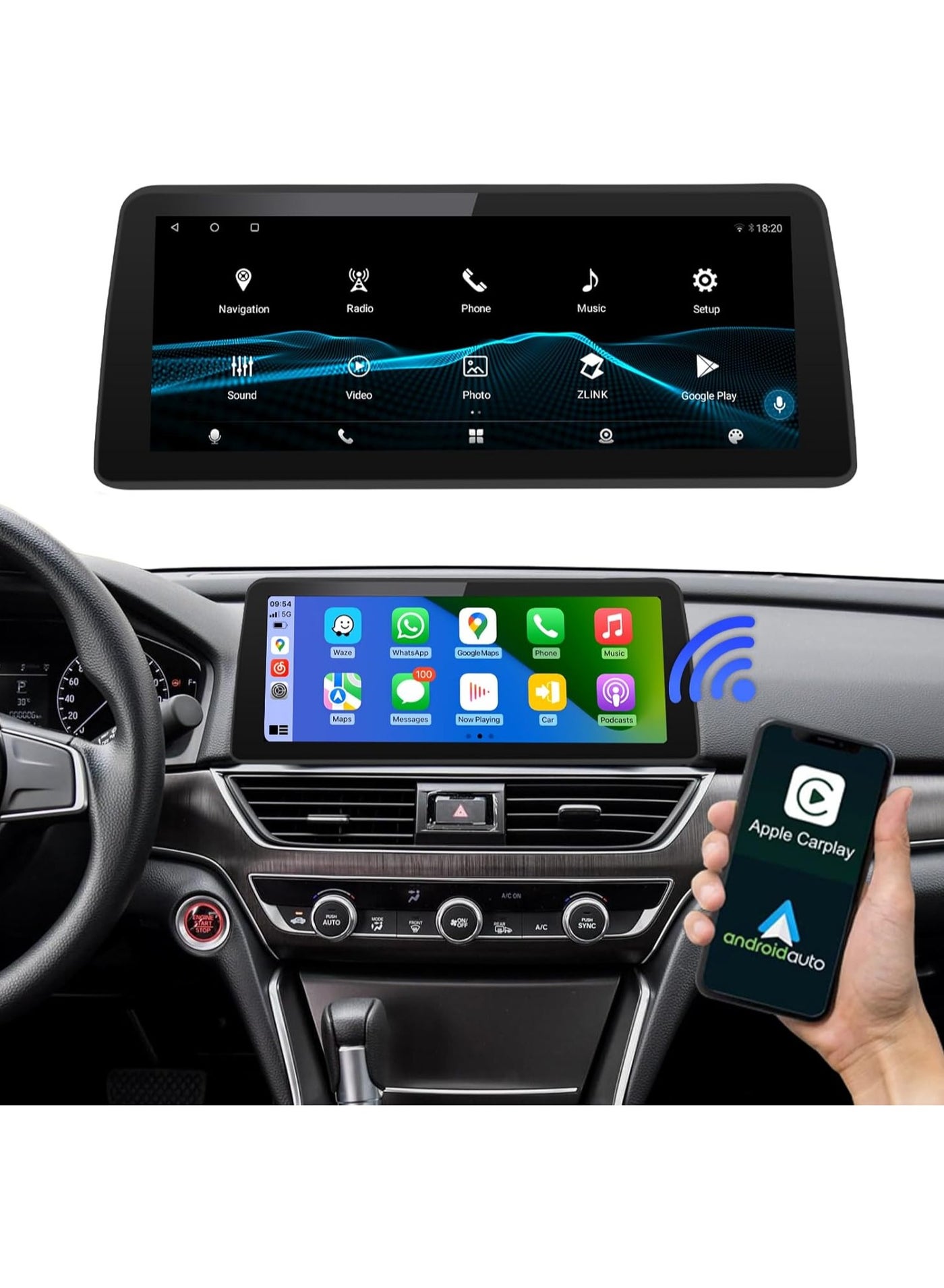 Compare Raymos 12.3 inch Honda Car Stereo  Honda Accord 20182022  Android Screen Support Apple Carplay Android Auto Wireless 4GB RAM Fast Interface included 4G Wifi USB QLED  1280x720  at KSA Price