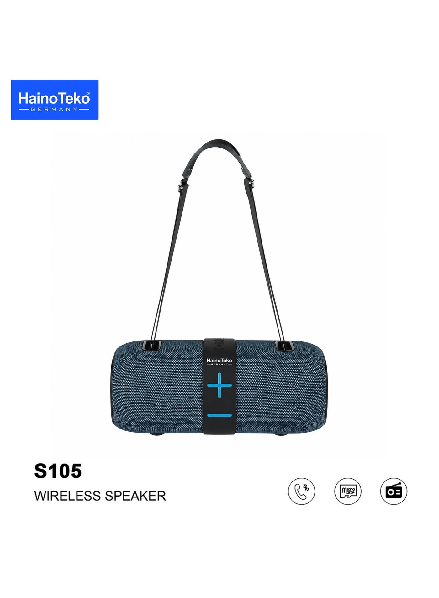 Compare Haino Teko S105 Portable Speaker with power bank function Blue at KSA Price