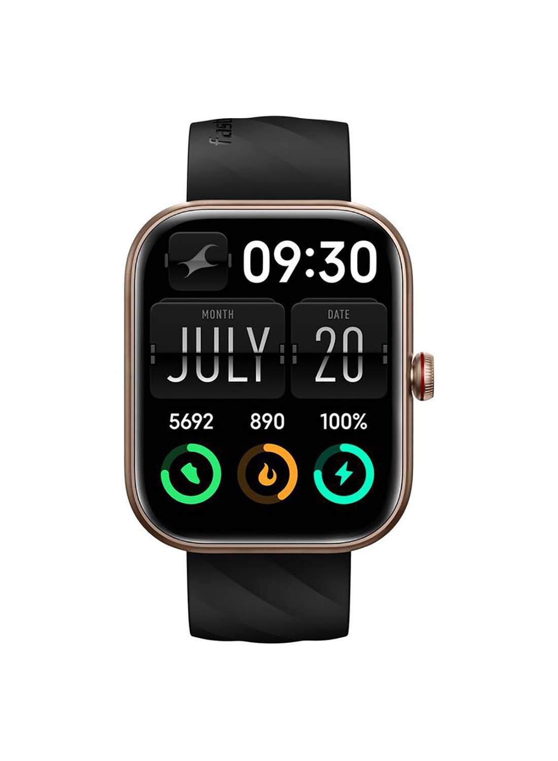 Compare Fastrack Kruz+ 4.85 cm Super HD Display With Functional Crown And Auto Multisport Recognition Smart Watch For Unisex Gold at KSA Price