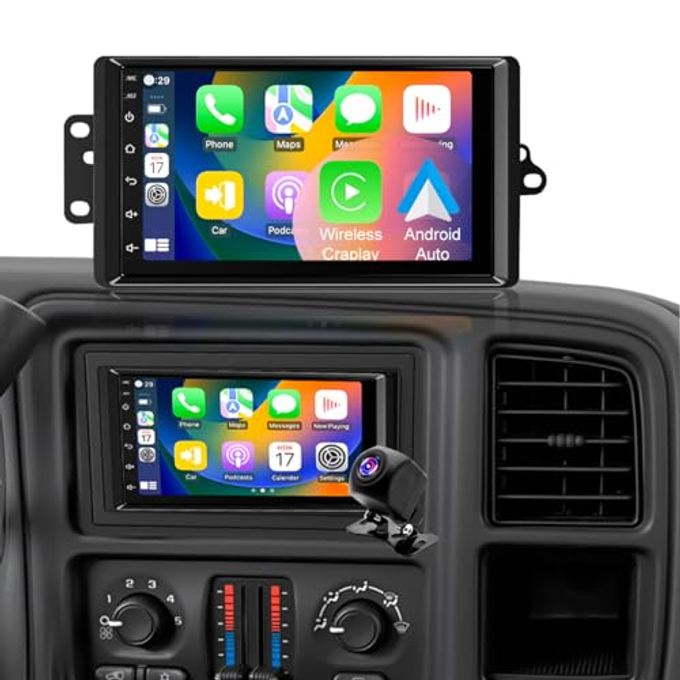 Compare Car Radio For Chevy Silverado 150025003500 2003 2004 2005 2006, Tahoe 20032006, Gmc Sierra 150025003500 20032006, Yukon 20042006, 7 Touch Screen Stereo, Wireless Carplay Wifi Gps Fm at KSA Price
