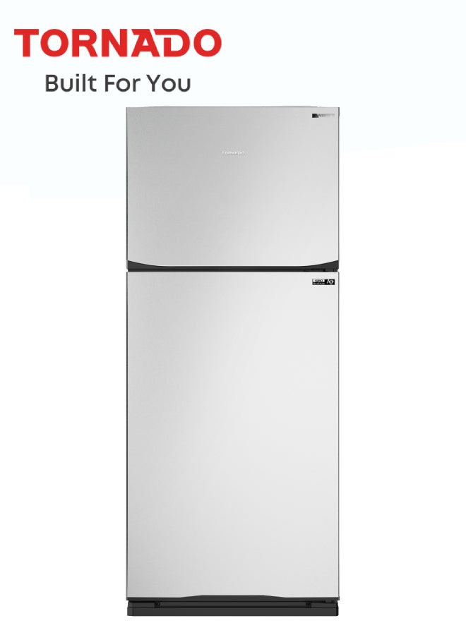 Compare 396 Liters TORNADO Inverter Refrigerator No Frost, Tropical Compressor, Hybrid Cooling, Ag+ Nano, Silver  RF480TVSL  1Year Full Warranty & 5Year Motor Warranty RF480TVSL Silver at KSA Price