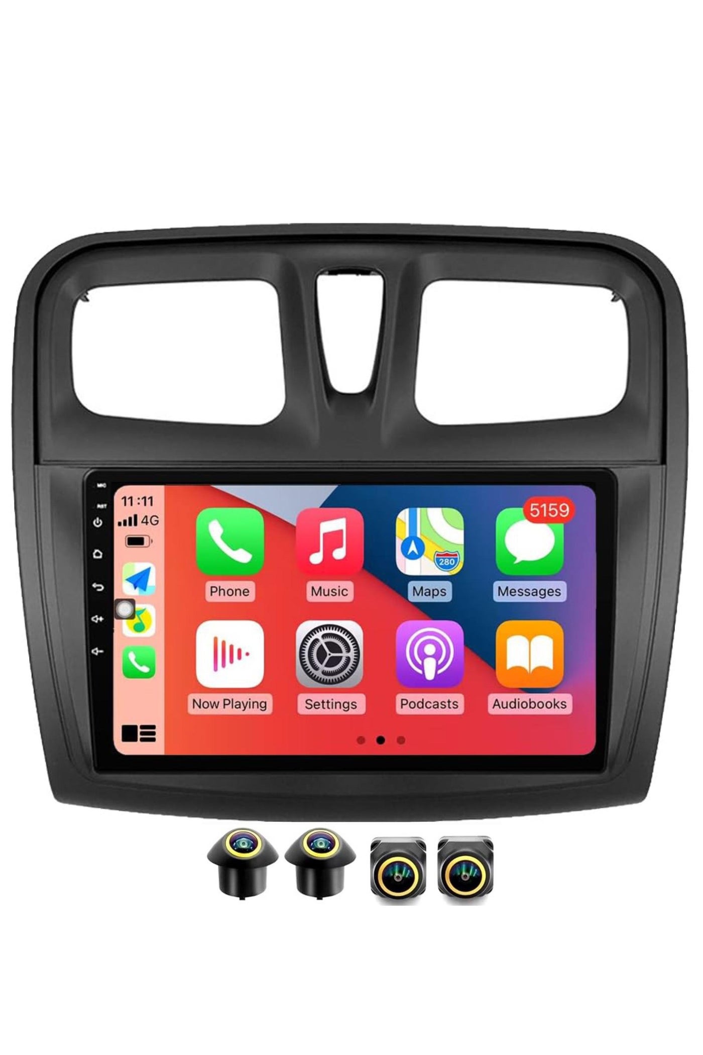 Compare Android Car Stereo for Renault Logan 2 20122022 4GB RAM 64GB ROM Support Carplay, MLink WiFi BT, Radio GPS, 9 Inch IPS.QLED, Fast interface, Touch Screen with 360D Camera Included at KSA Price