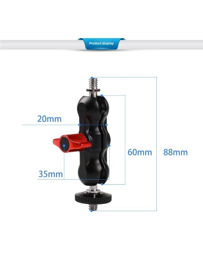 Double Ball Head Universal Bracket SLR Camera Monitor…
