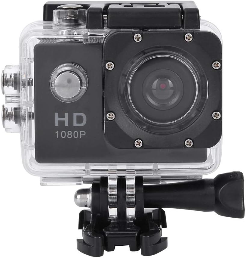 Compare Action Camera, 1080P 30fps 12MP HD 30M Waterproof Sports Camera 2 Inch Touch Screen with Accessories for Vlogging, Diving, SkiingBlack at KSA Price