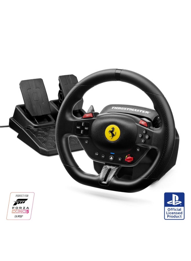 Compare T98 Ferrari 296 GTB Racing Wheel & Pedal Set – 25.4 cm Wheel Rim Compatible with PC, PS4 & PS5 at KSA Price