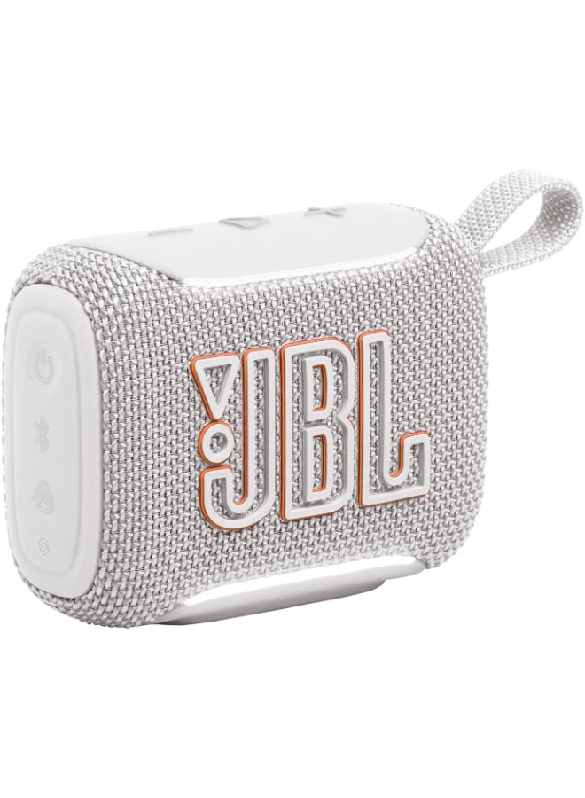 Compare JBL Go 5 Portable Bluetooth Speaker with Ambient Edge Lighting, IP68 Waterproof & Dustproof, 10H Playtime, AirTouch Stereo Pairing, Auracast™, USBC Lossless Audio – Compact & DropProof, White at KSA Price