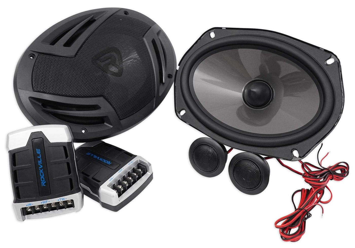 Compare Rockville RV692C 6x9 Component Car Speakers 1000W 4 Ohm Rich Bass CEA Rated Polypropylene Woofer Butyl Rubber Surround Perfect for Car Audio at KSA Price