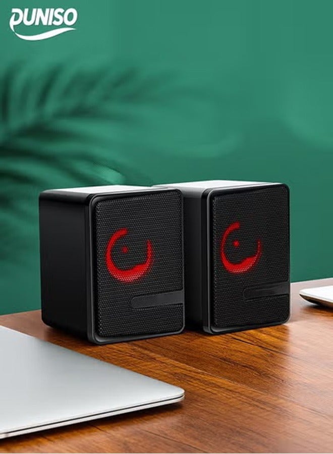 Desktop Computer Speaker?LED Subwoofer Deep Bass Gaming…