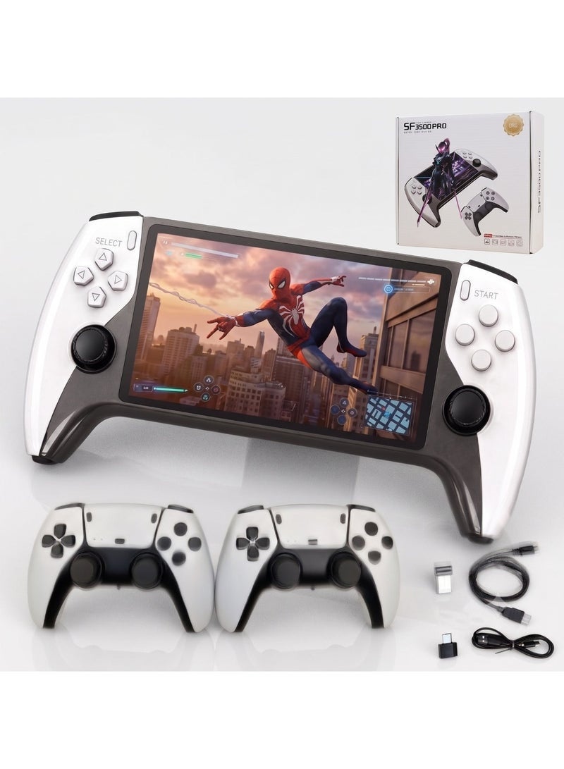 Compare SF3500 Handheld Retro Game Console, 5inch IPS HD Display, Dual Joystick, FHD TV Output at KSA Price