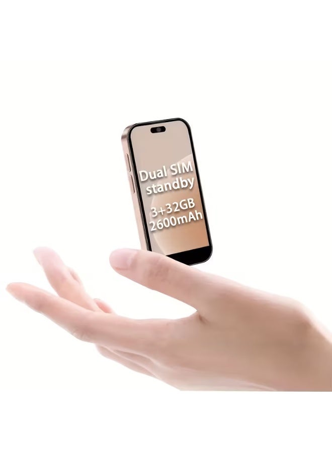 Compact smart phone i16 mini Gold, 4G network,…