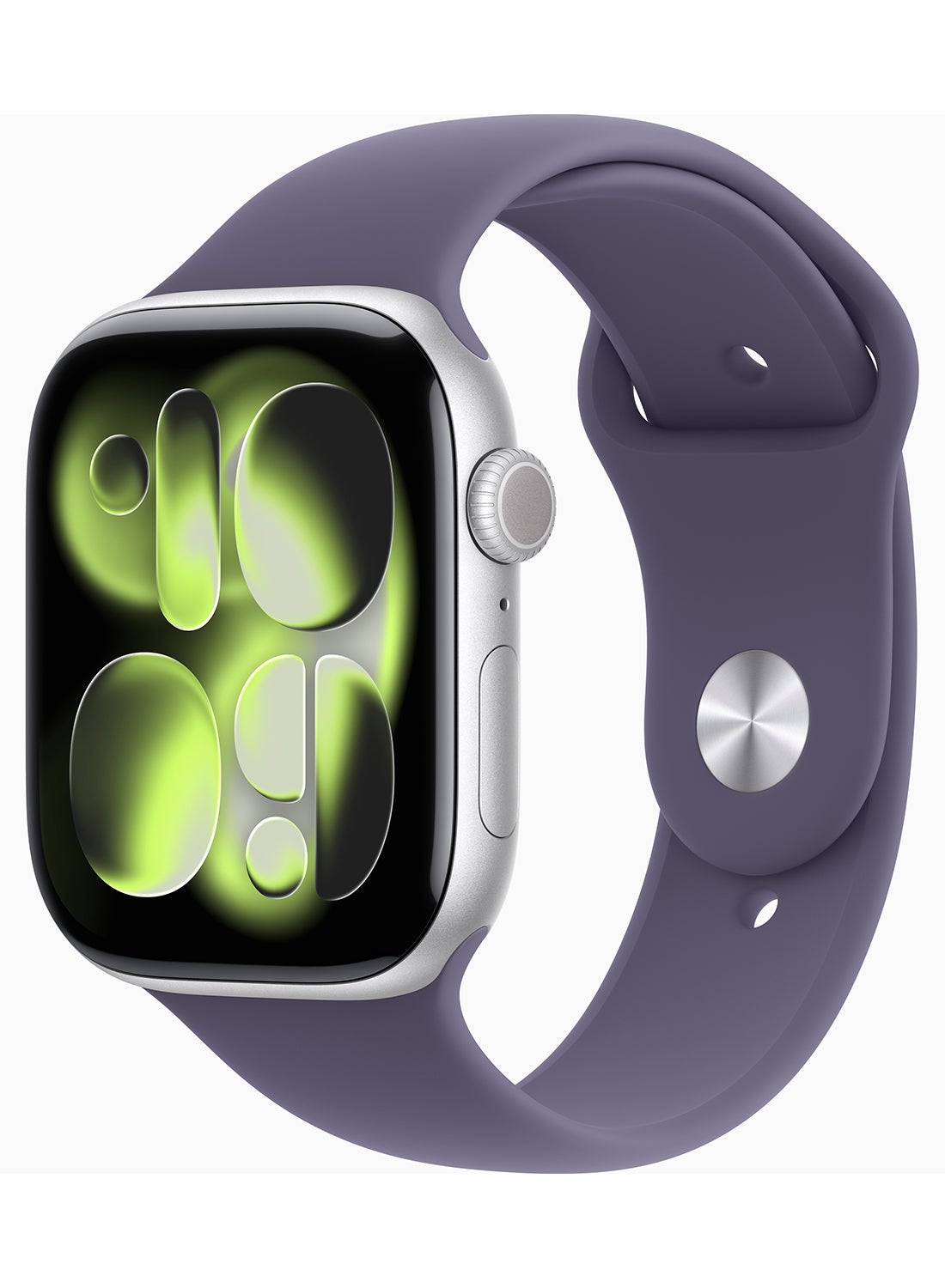 Compare Watch Series 11 GPS 46mm Middle East Version Silver Aluminium Case With Purple Fog Sport Band  ML at KSA Price