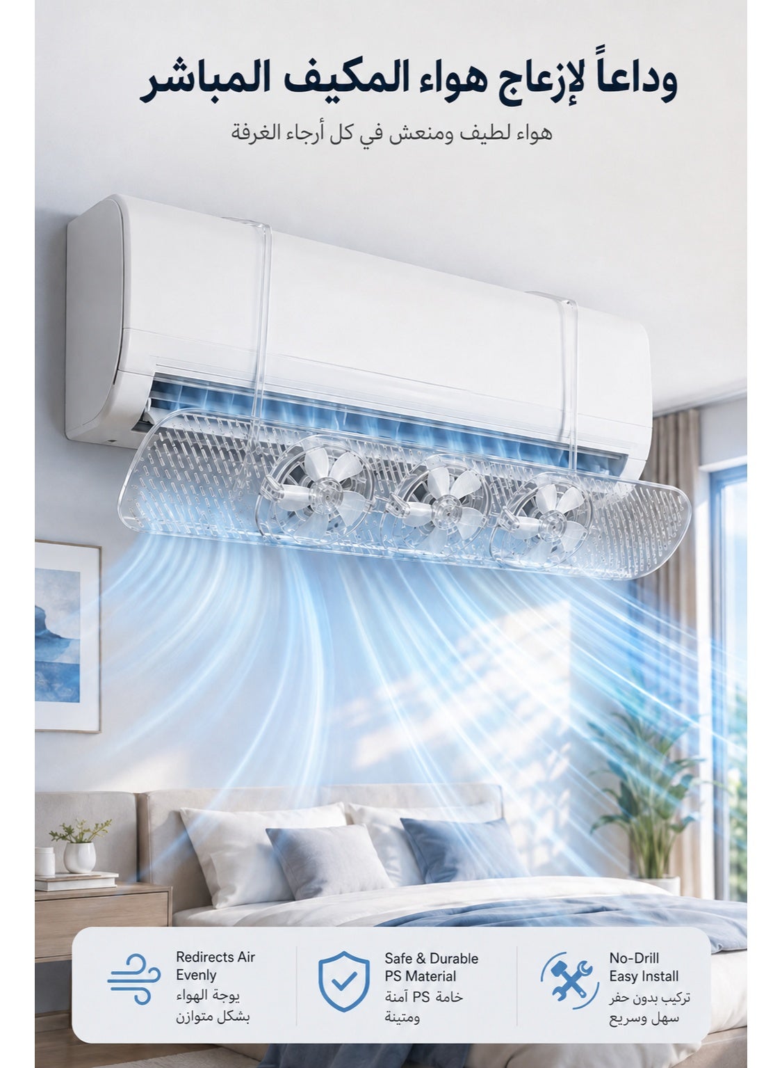 Adjustable Air Conditioner Deflector for Split…